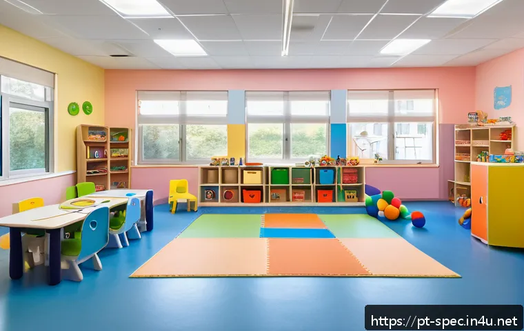 특수교육 지원 센터 - A bright and welcoming special education classroom designed for children with diverse learning needs...