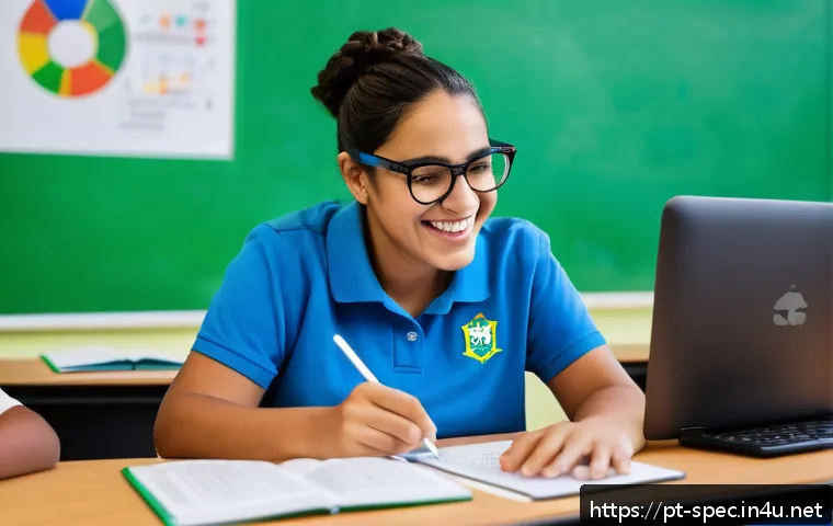 특수교육과 특수교육 데이터 분석 - A modern inclusive classroom in Brazil featuring a diverse group of students with disabilities engag...